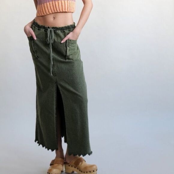 New Free People Woke Up Like this Maxi Skirt - Picture 2 of 9